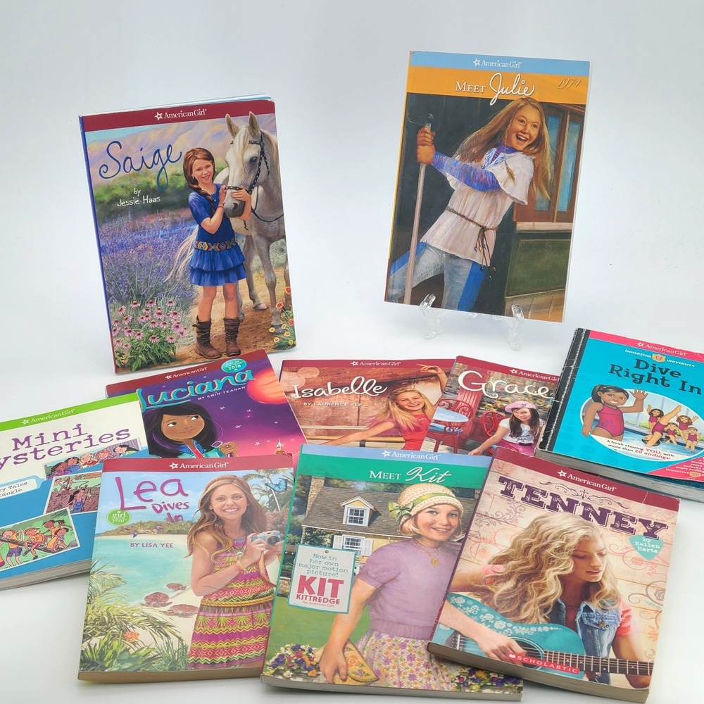 American Girl Paperback book lot of 10: Kit Grace Saige Julie Isabelle Luciana